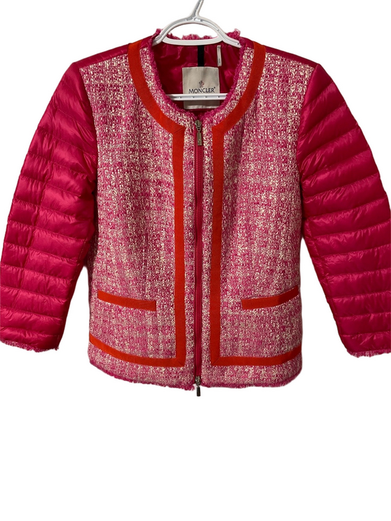 Moncler Jackets & Blazers - Authentic Moncler Prune Giubbotto Prune Jacket With Pink Tweed Size 3/Large